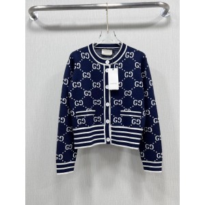 Gucci 구찌 더블 G 배색 니트 가디건 의류