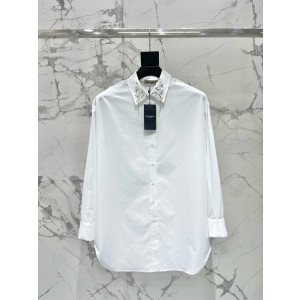 YSL 생로랑 비즈 장식 카라 셔츠 의류