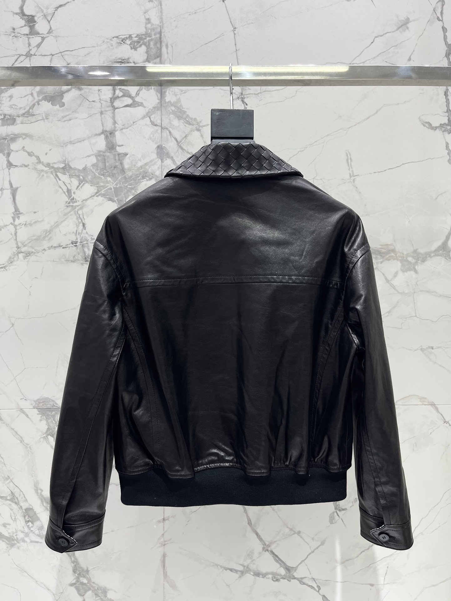 Bottega Veneta BV 보테가베네타 카라 집업 가죽 자켓 의류