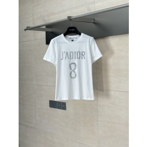 Dior CD 디올 8번 로고 프린트 반팔 티셔츠 의류