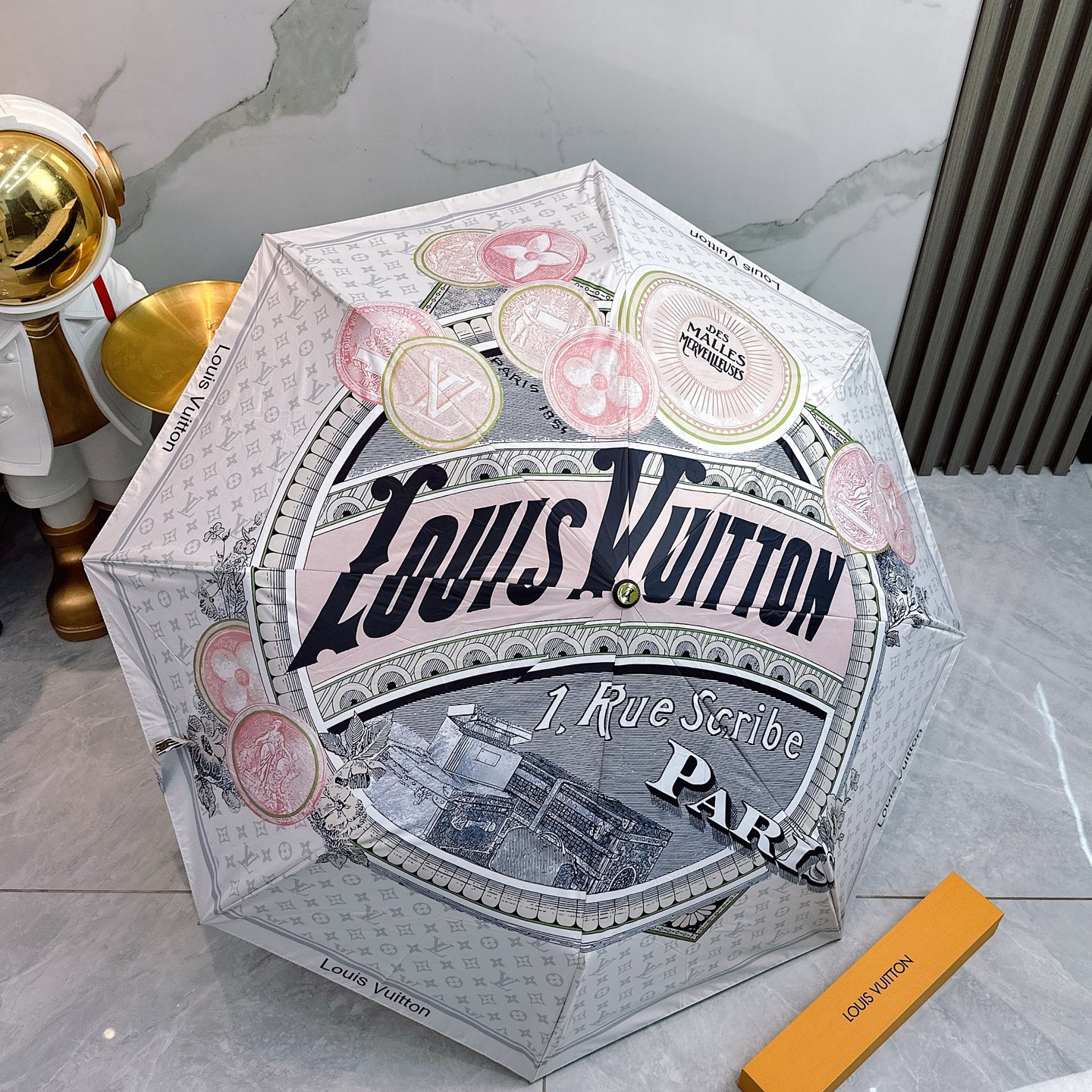 LV 루이비통 3단 자동 양산 겸용 우산