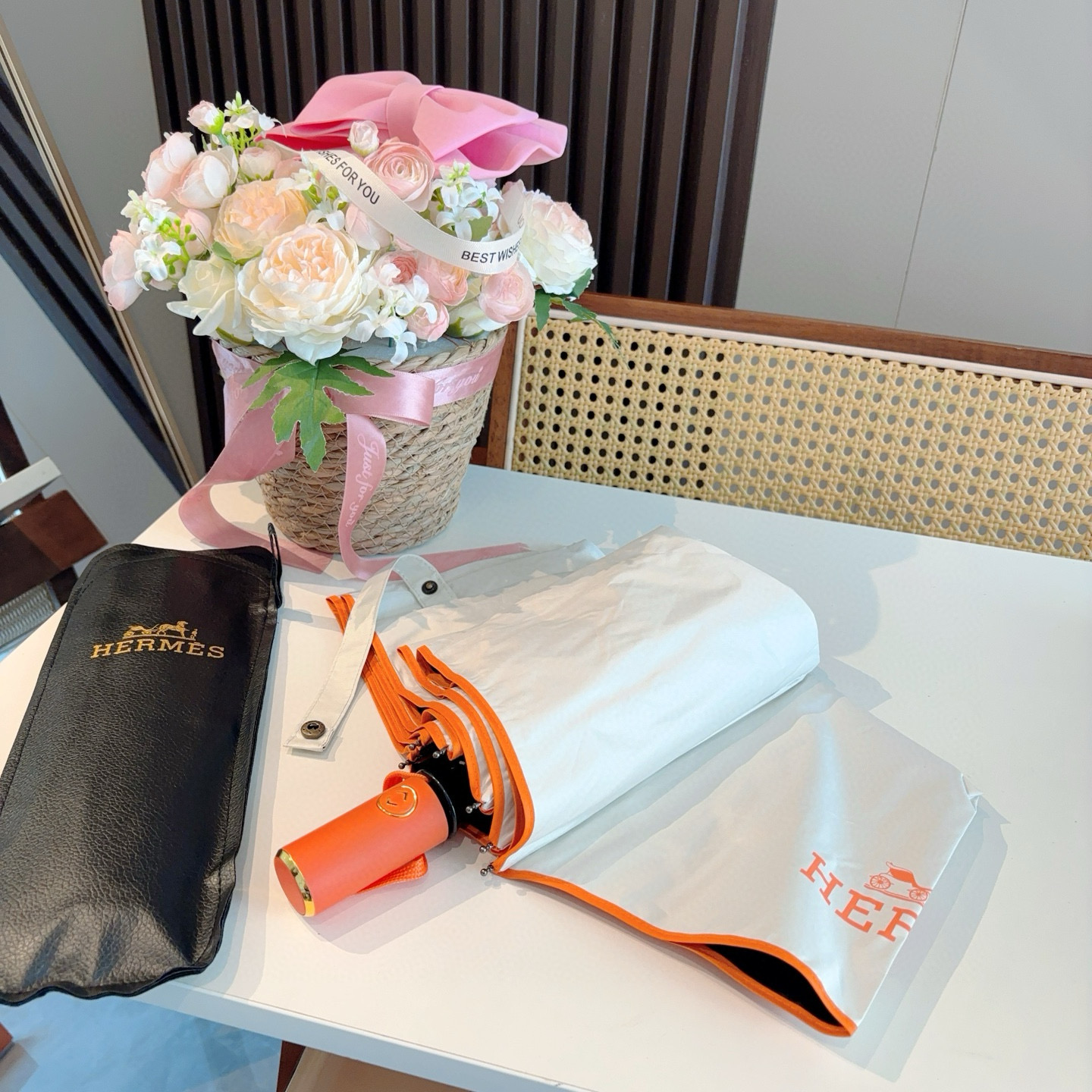 Hermes 에르메스 3단 자동 프리미엄 양산/우산