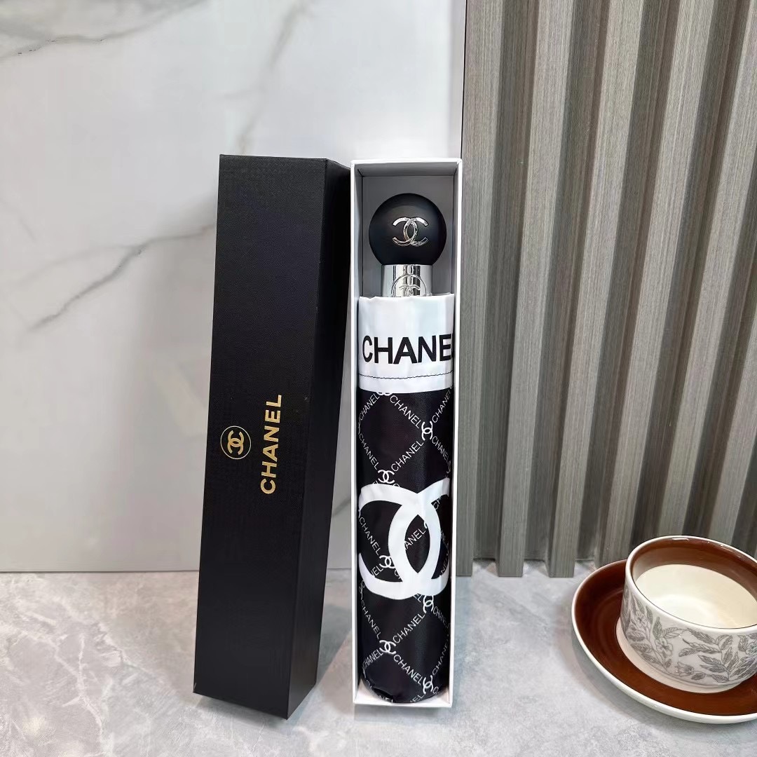 CHANEL 샤넬 여름 자동 접이식 양산 겸 우산