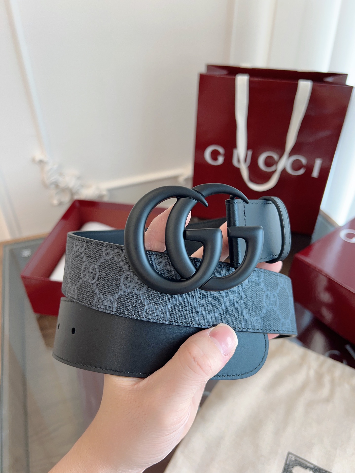 GUCCI 구찌 프리미엄 벨트 GG 로고 버클