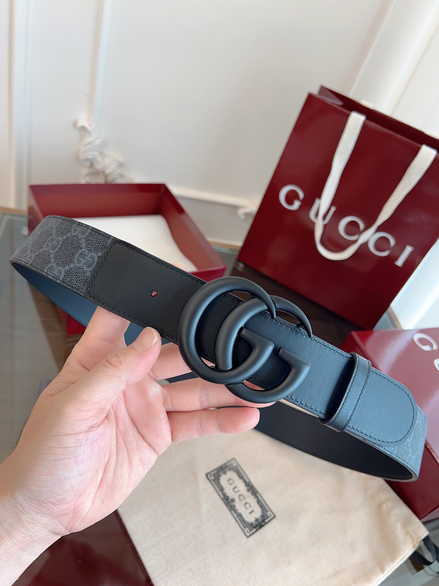 GUCCI 구찌 프리미엄 벨트 GG 로고 버클