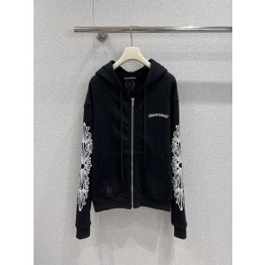 Chrome Hearts 문자 로고 프린팅 후드 집업 자켓 의류