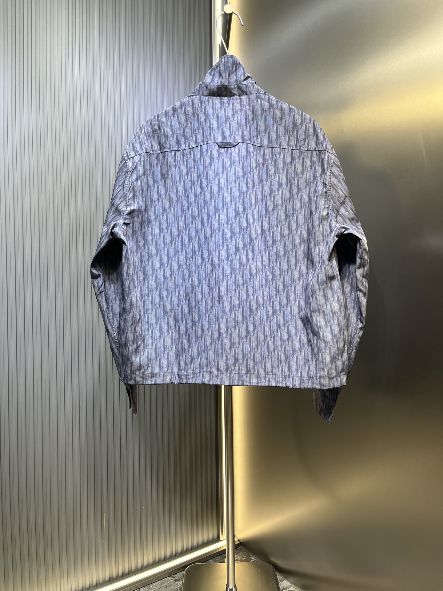 Dior CD 디올 블루 테크 프린트 지퍼 셔츠 자켓 의류