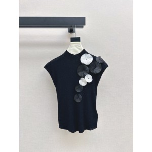 Chanel 샤넬 플라워 디테일 울 니트 의류