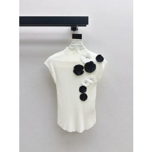 Chanel 샤넬 플라워 디테일 울 니트 의류