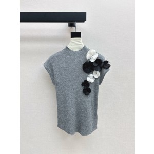 Chanel 샤넬 플라워 디테일 울 니트 의류