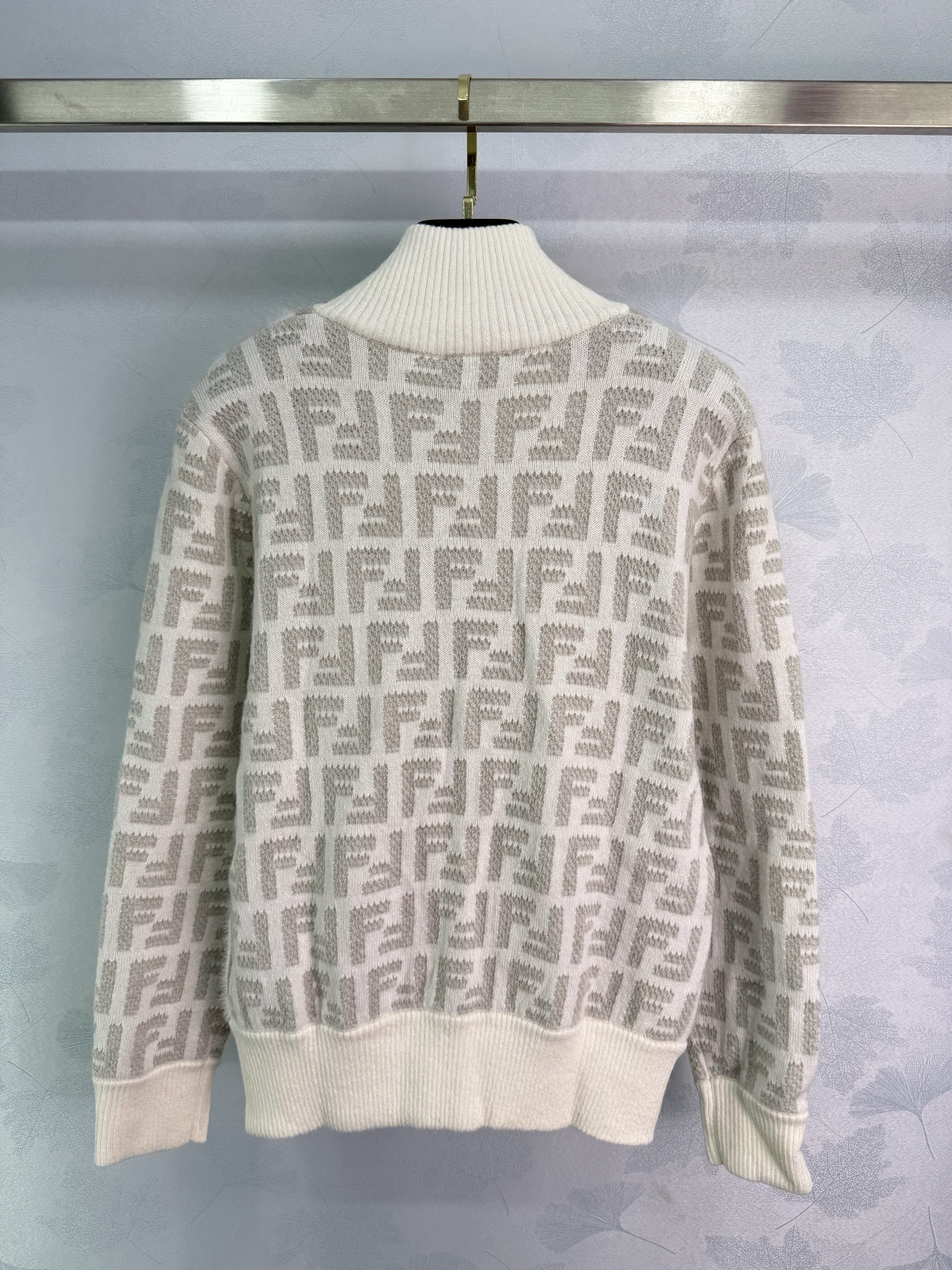 Fendi 펜디 니트 하이넥 집업 가디건 자켓 의류