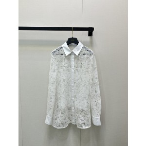 Dior CD 디올 수입 워터레이스 블라우스 셔츠 의류