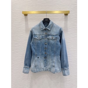 Dior CD 크리스찬 디올 빈티지 워시드 데님 재킷 의류