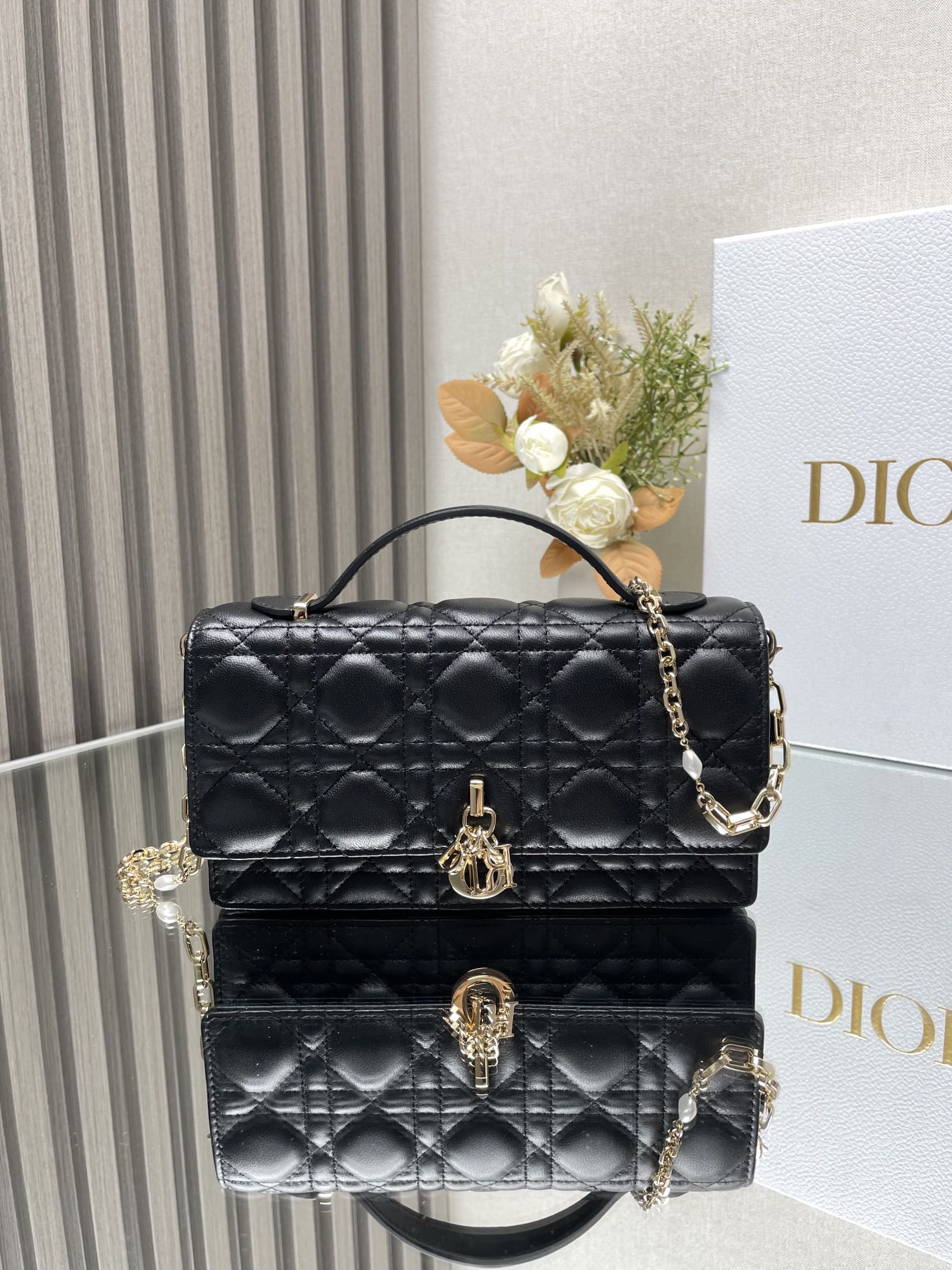 Lady Dior CD 디올 진주 클러치백 숄더백 가방