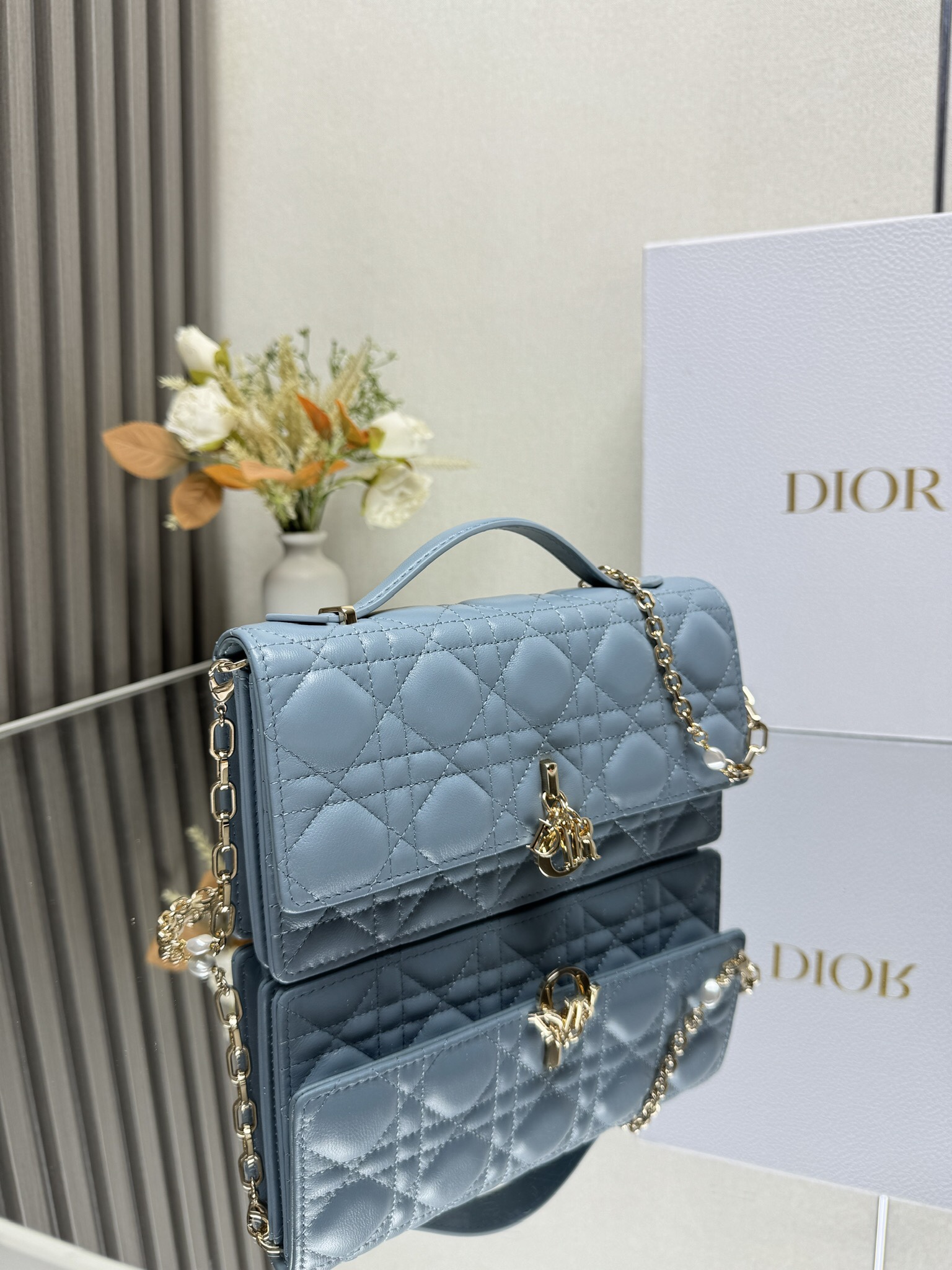 Lady Dior CD 디올 진주 클러치백 숄더백 가방