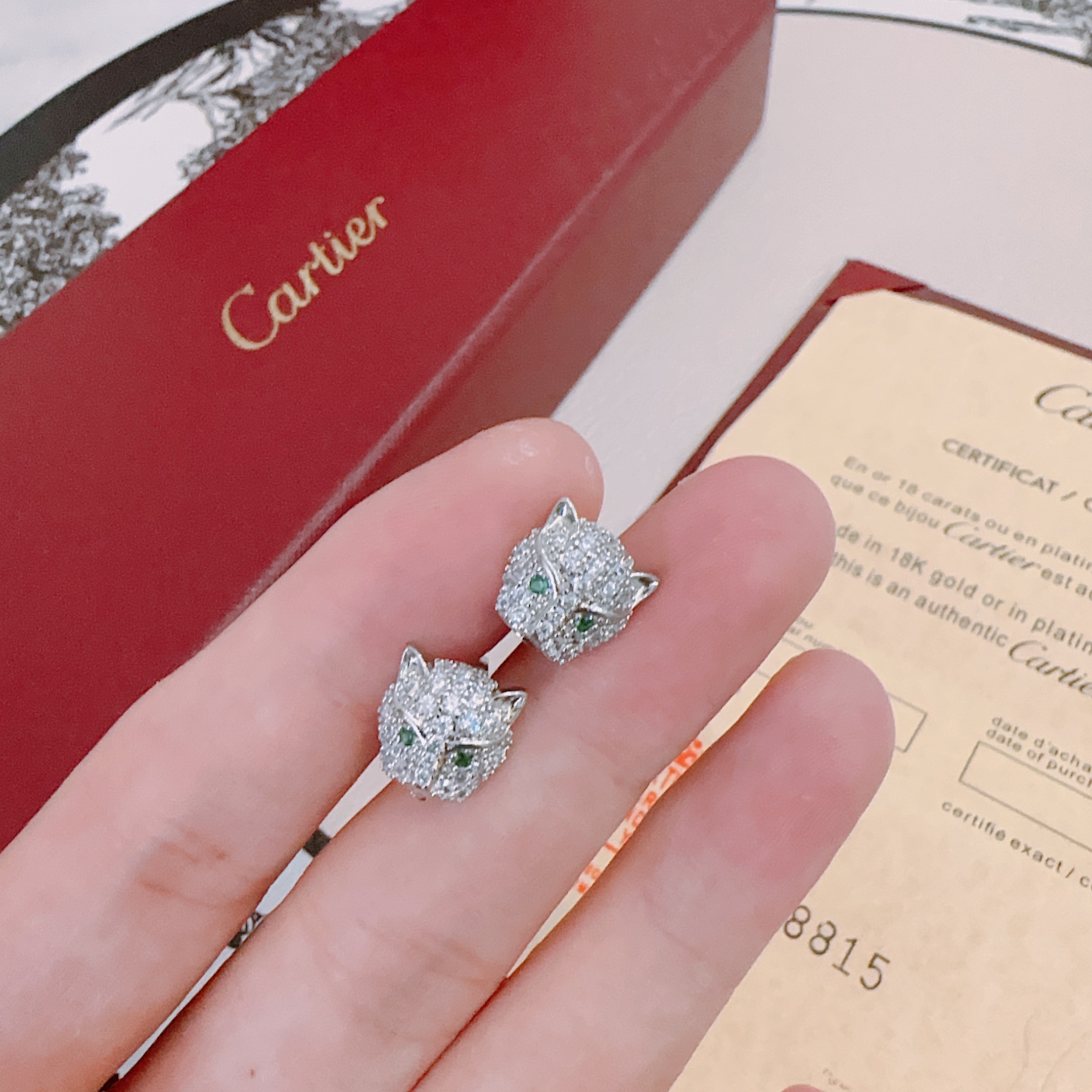 Cartier 까르띠에 귀걸이 V골드 시리즈