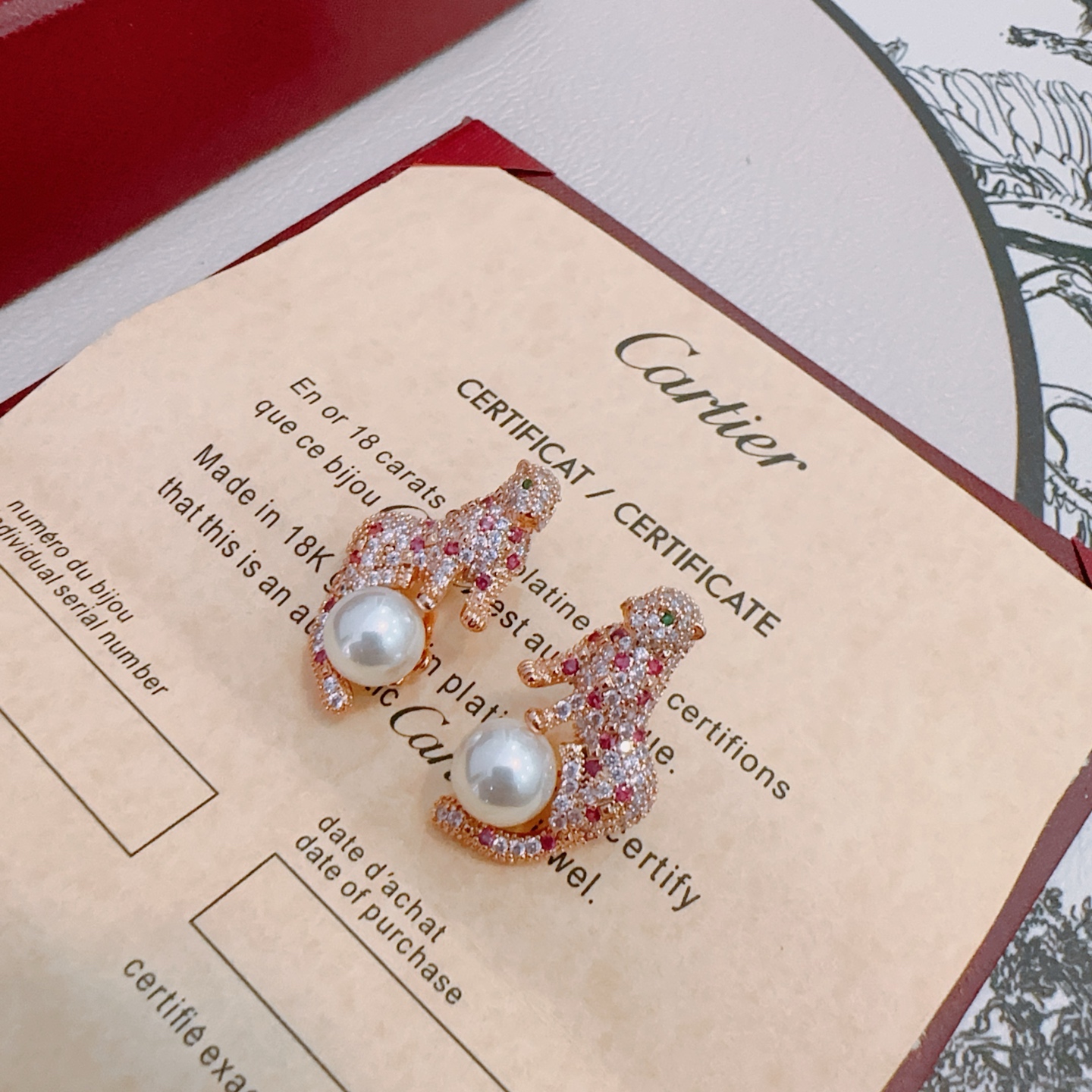 Cartier 까르띠에 귀걸이 V골드 시리즈