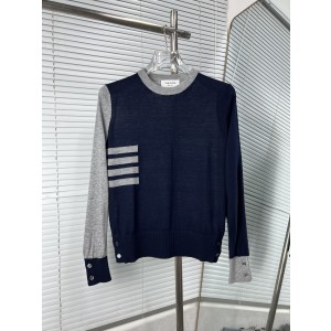 Thom Browne 톰브라운 사이드 사선 포인트 컬러 니트 의류