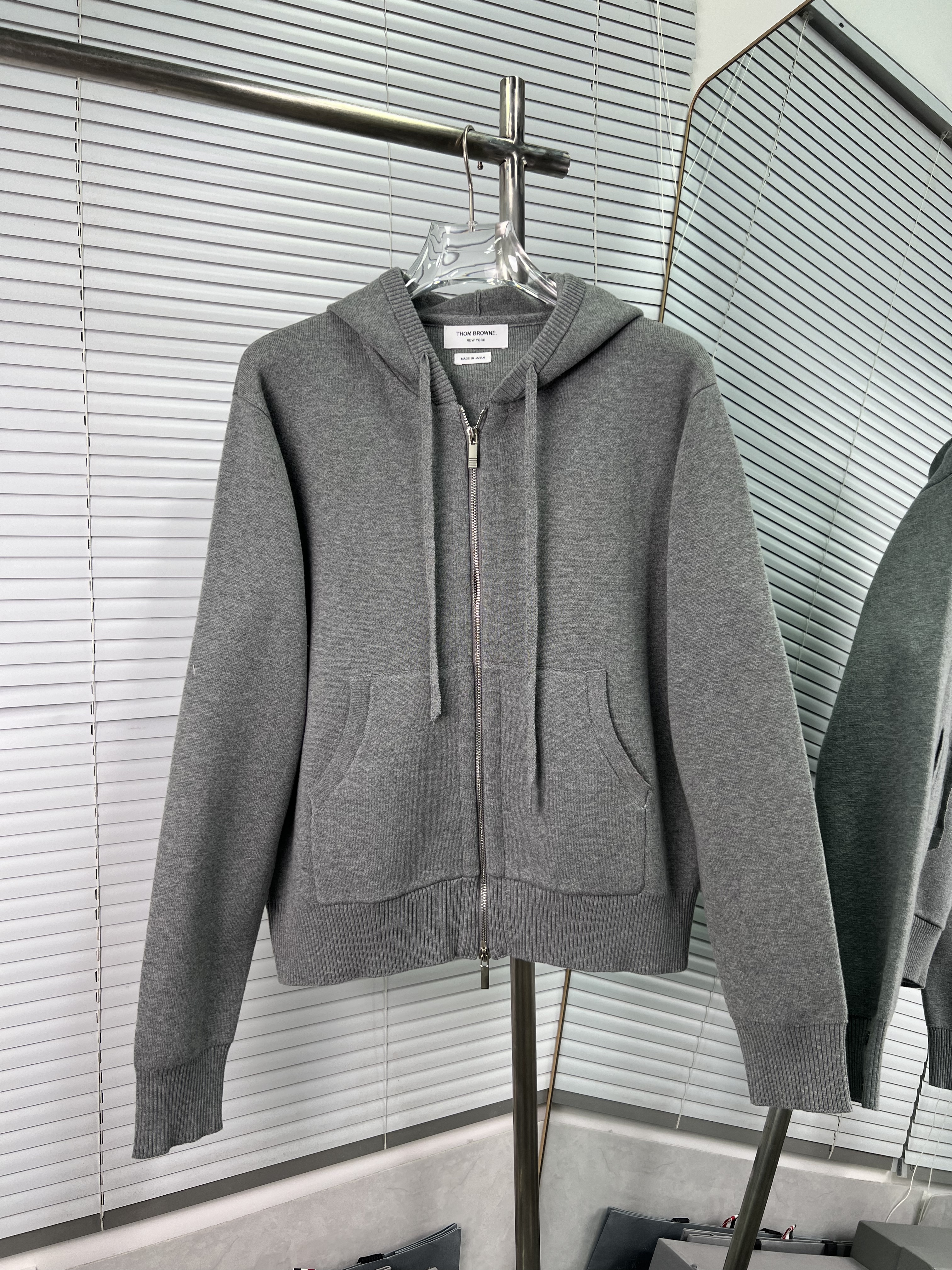 Thom Browne 톰브라운 자카드 울 니트 후드 집업 재킷 의류