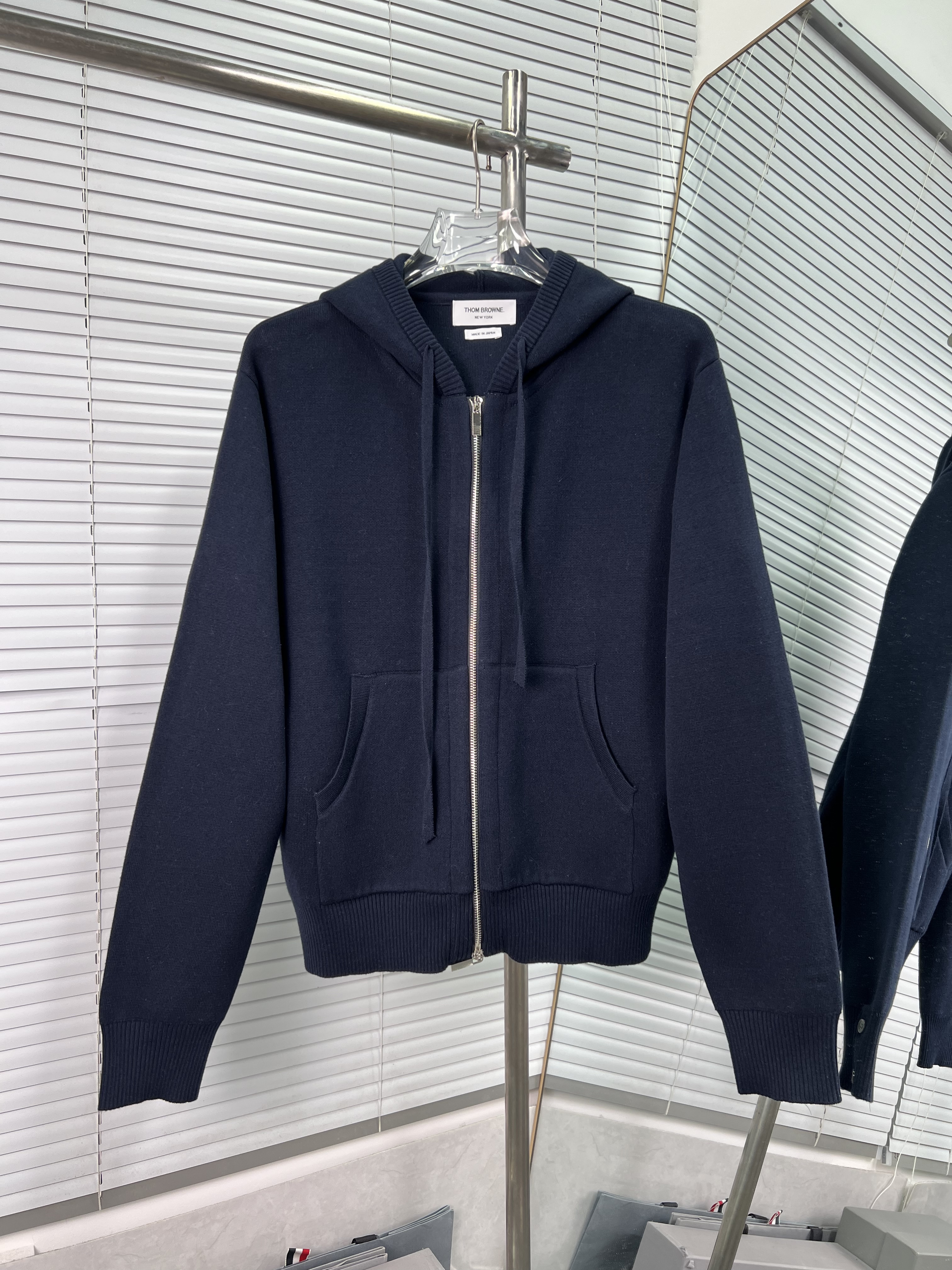 Thom Browne 톰브라운 자카드 울 니트 후드 집업 재킷 의류