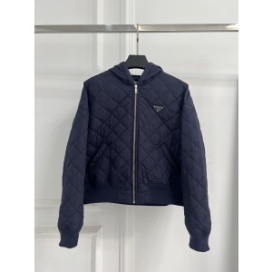 PRADA 프라다 클래식 로고 후드 패딩 점퍼 의류