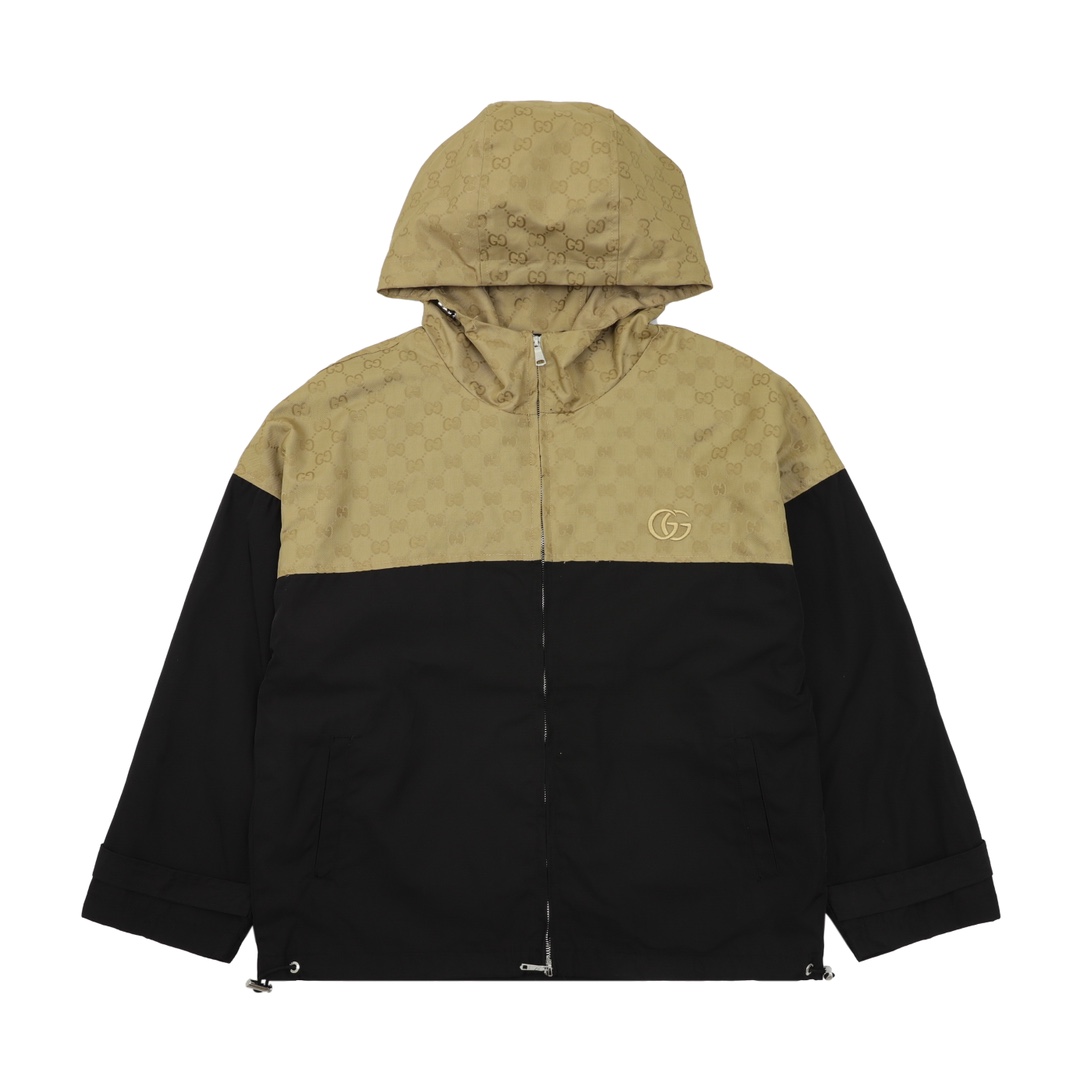 GUCCI 구찌 패치 프린팅 로고 후드 바람막이 재킷 의류