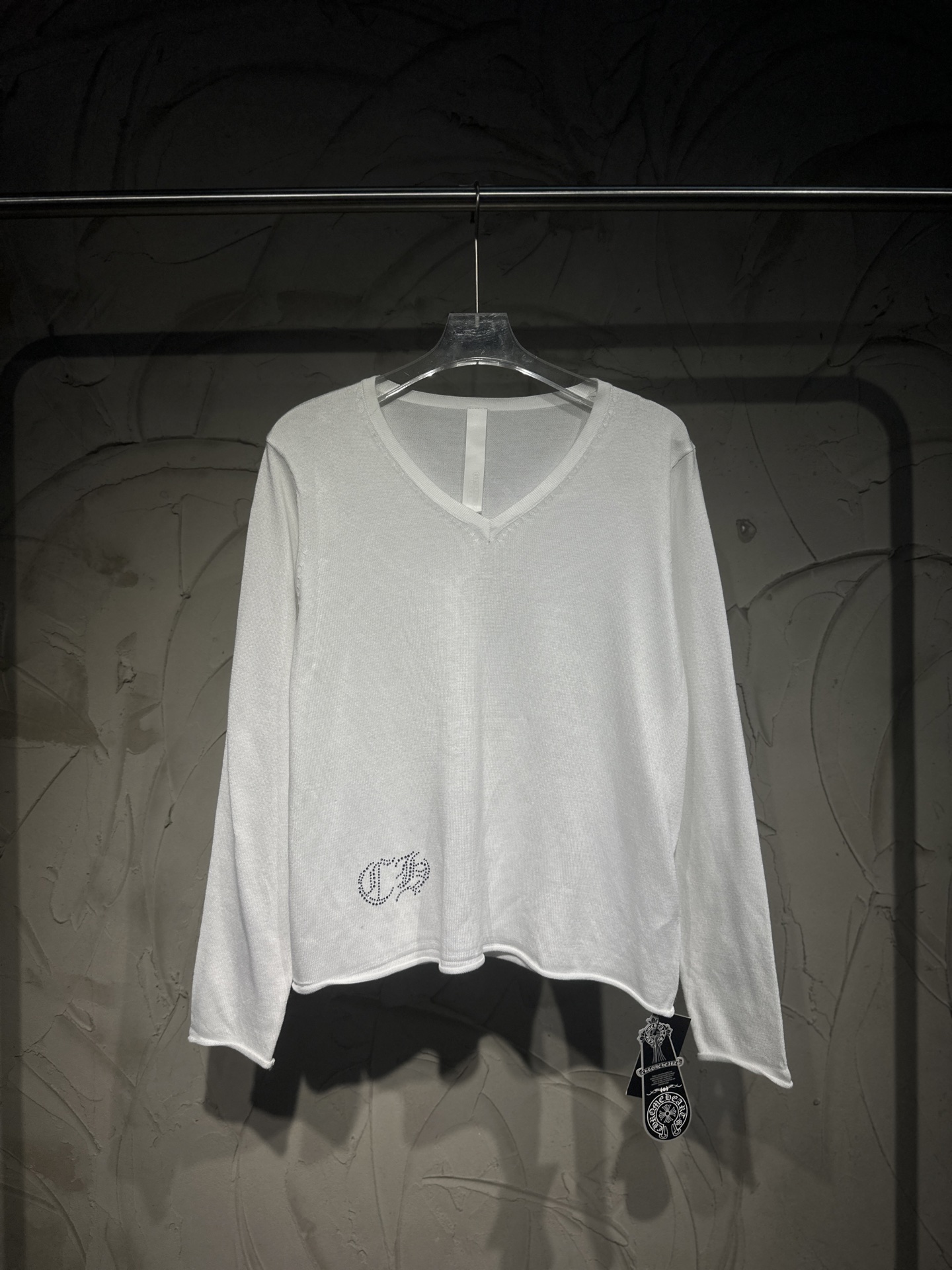 Chrome Hearts 크롬하츠 스톤 장식 V넥 니트 의류