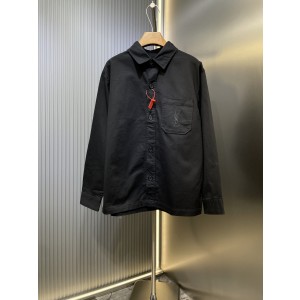 SLP Saint Laurent YSL 생로랑 로고 자수 셔츠형 자켓 재킷 의류