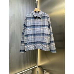 DIOR CD 디올 체크 롱슬리브 긴팔 지퍼 아우터 셔츠 의류