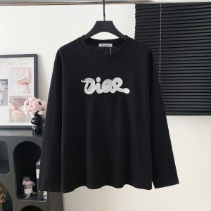 Dior CD 디올 뱀띠 스팽글 레터링 긴팔 티셔츠 의류