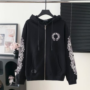 Chrome Hearts CH 크롬하츠 프린트 후드 집업 자켓 재킷 의류