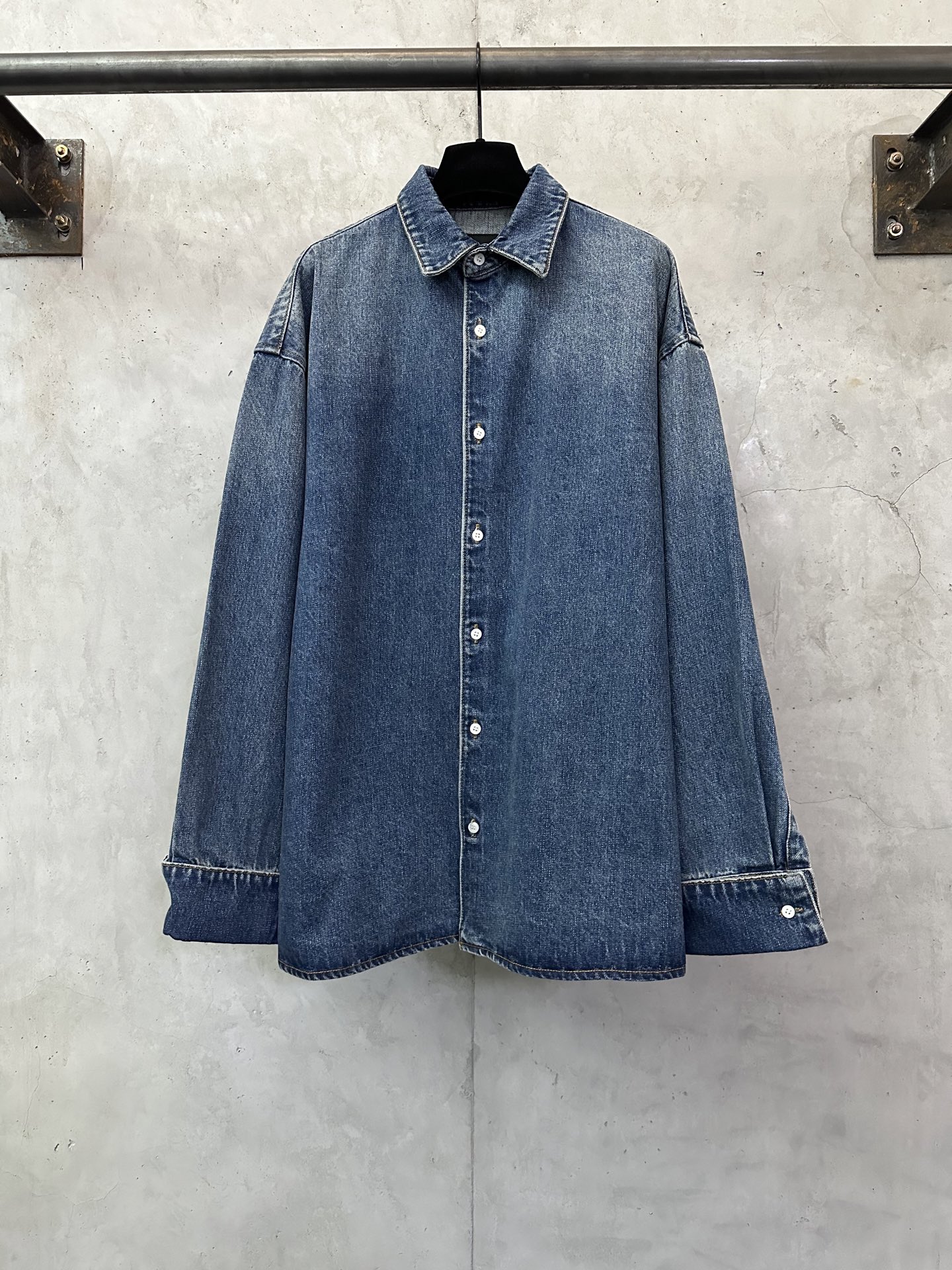 PRADA 프라다 카라 루즈핏 긴팔 데님 재킷 자켓 의류