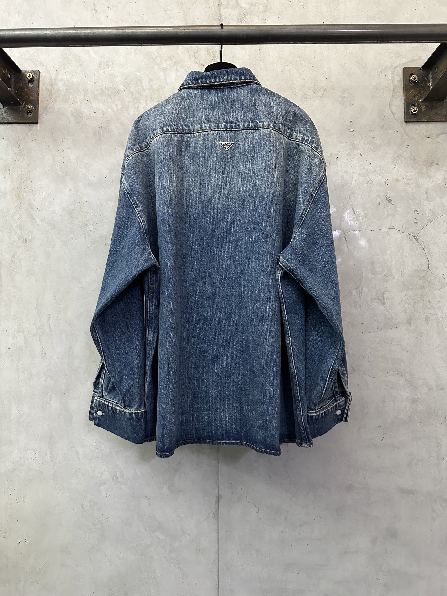 PRADA 프라다 카라 루즈핏 긴팔 데님 재킷 자켓 의류