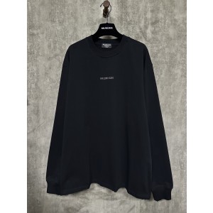 Balenciaga 발렌시아가 전후면 레터 스톤 워싱 롱슬리브 긴팔 티셔츠 의류