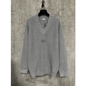 DIOR CD 디올자수 V넥 울 긴팔 니트 의류