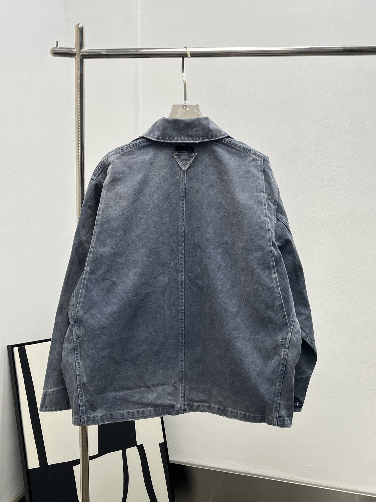 Prada 프라다 워싱 아이스블루 4포켓 데님 워크 재킷 자켓 의류
