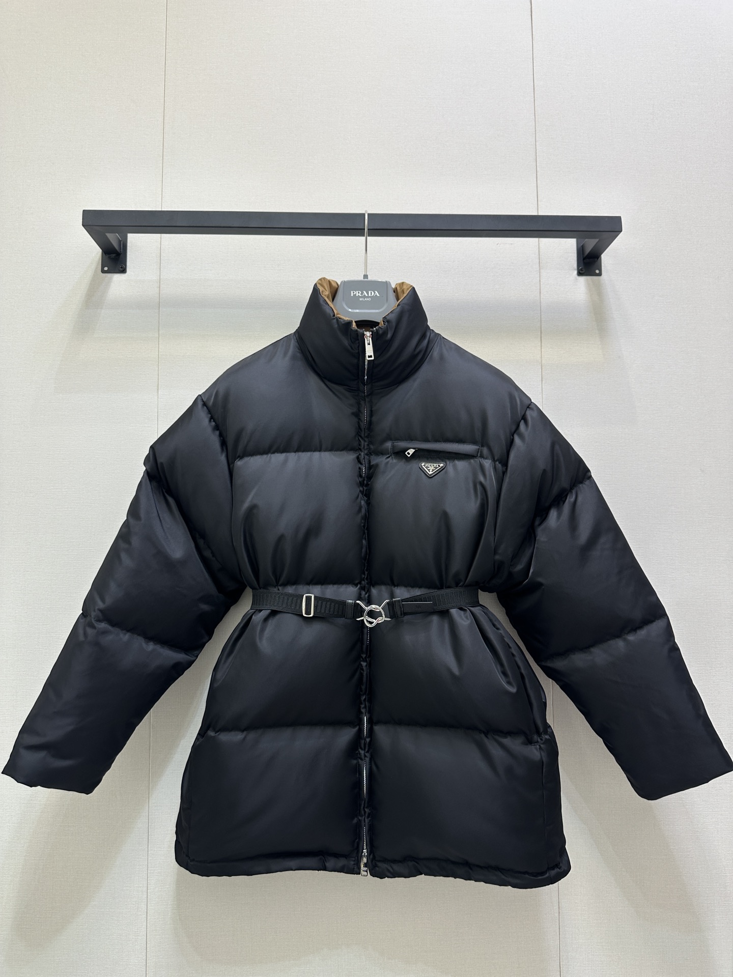 Prada 프라다 하이넥 롱 패딩 점퍼 의류