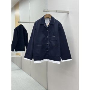 miumiu 미우미우 레이어드 로고 자수 셔츠 의류