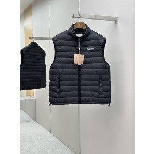 MIUMIU 미우미우 자수 장식 다운 베스트 패딩 조끼 의류