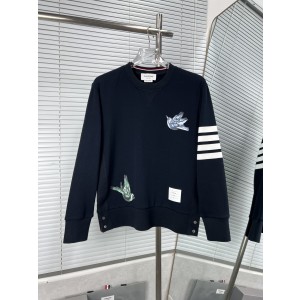 THOM BROWNE TB 자수 긴팔 맨투맨 티셔츠 의류