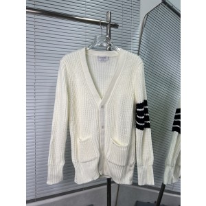 THOM BROWNE TB 톰브라운 굵은 니트 4줄무늬 가디건 자켓 의류