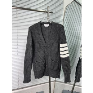 THOM BROWNE TB 톰브라운 굵은 니트 4줄무늬 가디건 자켓 의류