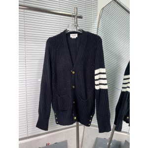 THOM BROWNE TB 톰브라운 굵은 니트 4줄무늬 가디건 자켓 의류