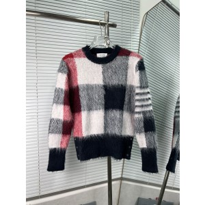 Thom Browne 톰브라운 체크 패턴 모헤어 니트 의류