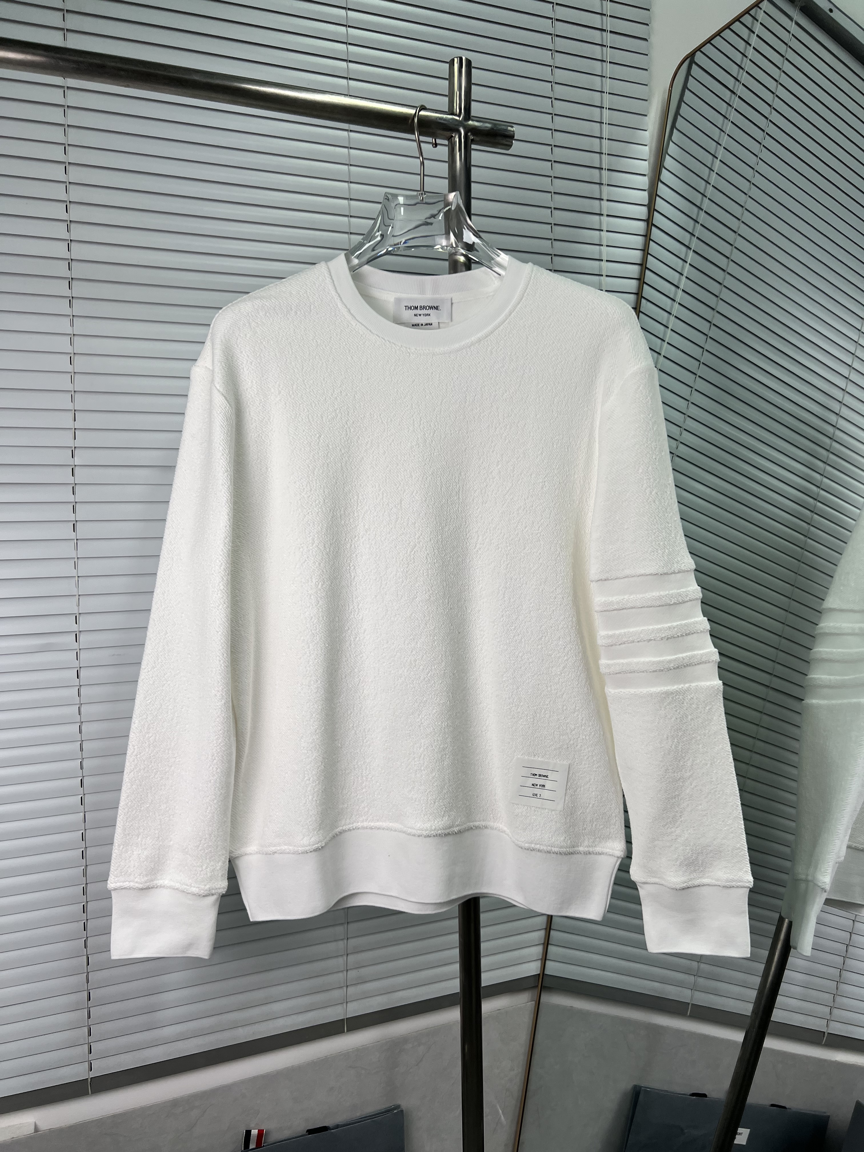 Thom Browne 톰브라운 루프백 코튼 맨투맨 티셔츠 의류