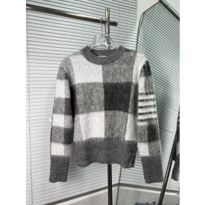 Thom Browne 톰브라운 체크 패턴 모헤어 니트 의류