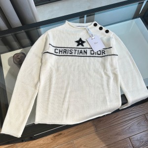 DIOR CD 디올 크루넥 숄더 버튼 긴팔 니트 의류
