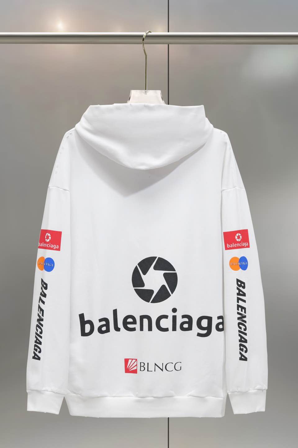 Balenciaga 발렌시아가 풀로고 프린트 후드티 티셔츠 의류