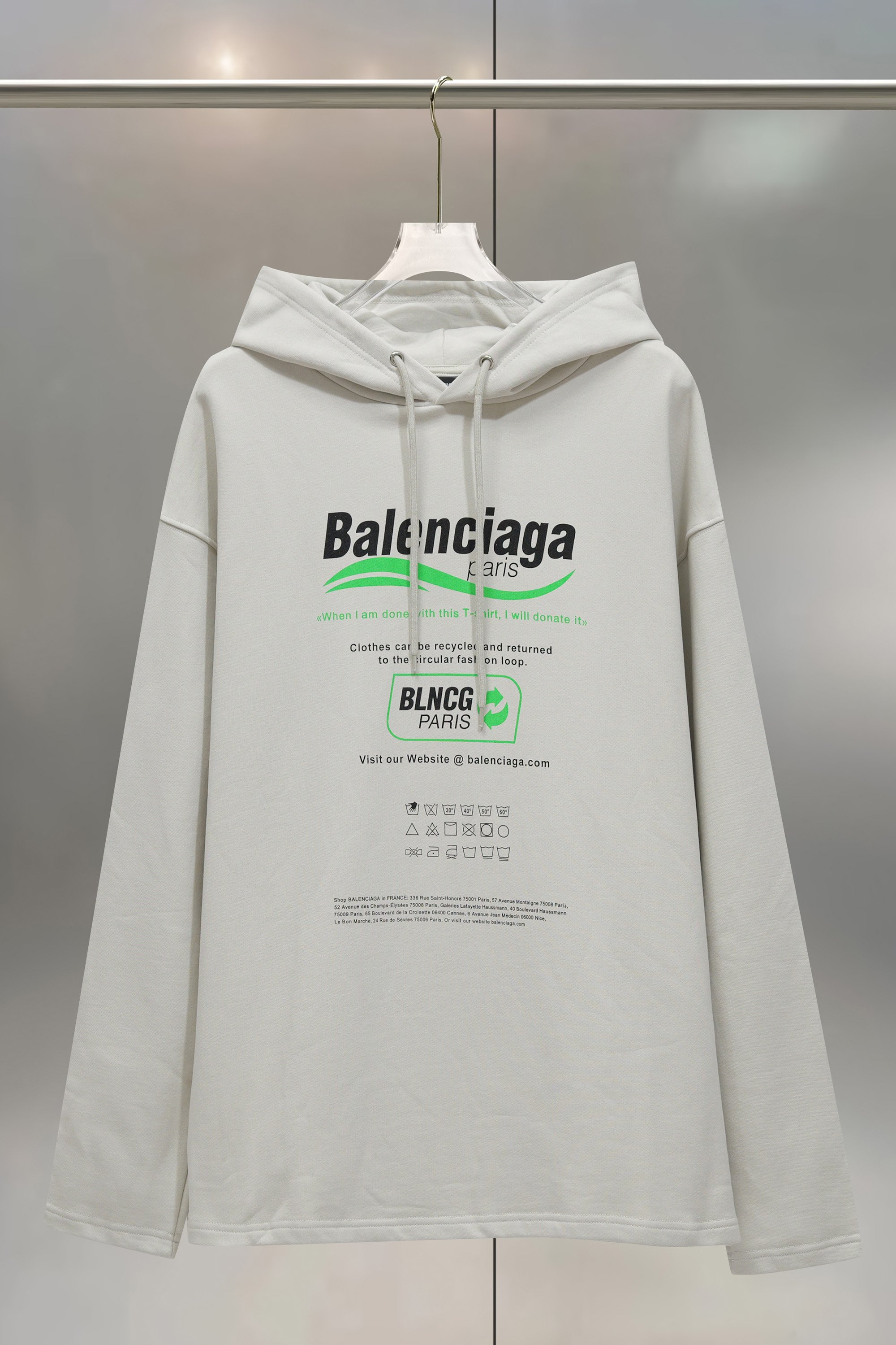 Balenciaga 발렌시아가 친환경  후드티 의류