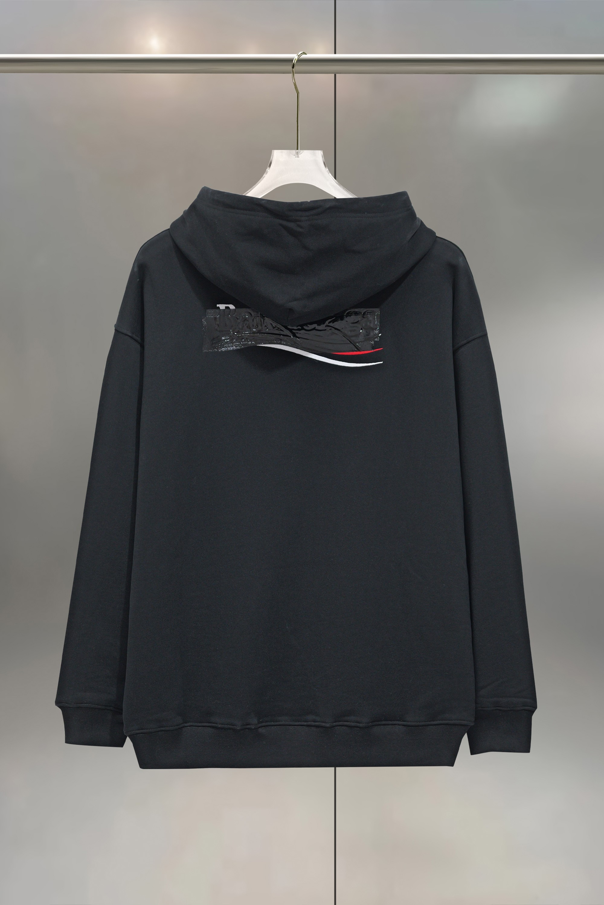 Balenciaga 발렌시아가 테이프 로고 자수 후드티 의류